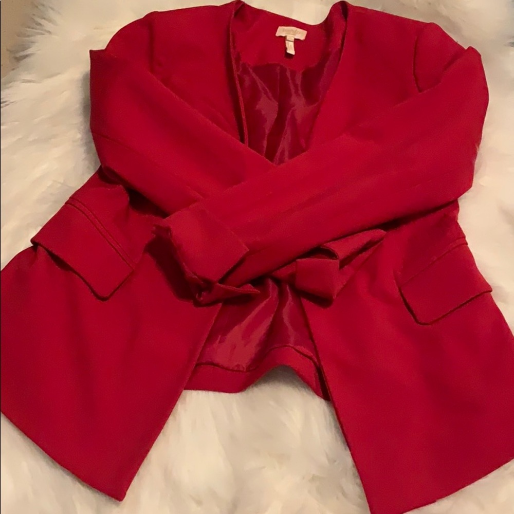 💋Red Blazer